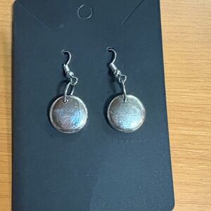 🎈🎈5/15🎈🎈Silver Round Dangle Earrings